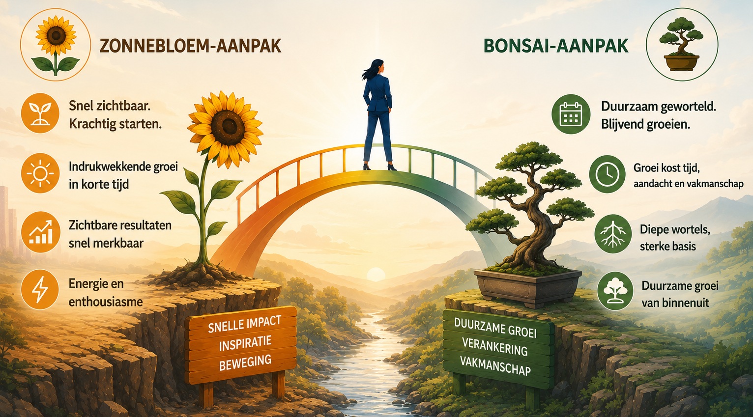 Lange termijn bonsai methode van fatzoen en de organisatie ontwikkelaar<br />

